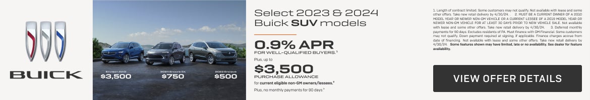 0.9% APR
FOR WELL-QUALIFIED BUYERS.1

Plus, up to $3,500 PURCHASE ALLOWANCE for current eligible ...