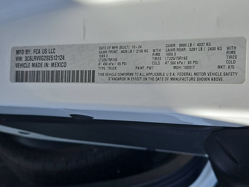 2025 RAM ProMaster 2500 Base 136 WB