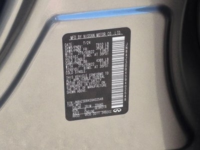 2025 INFINITI QX80 SENSORY