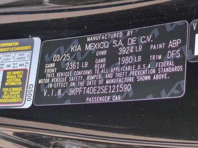 2025 Kia K4 LXS