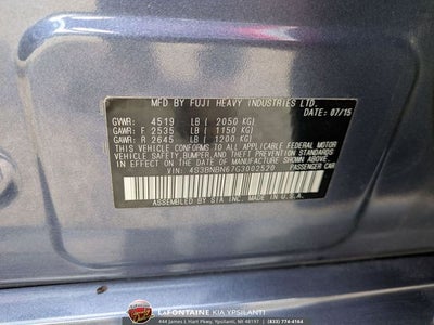 2016 Subaru Legacy 2.5i Limited
