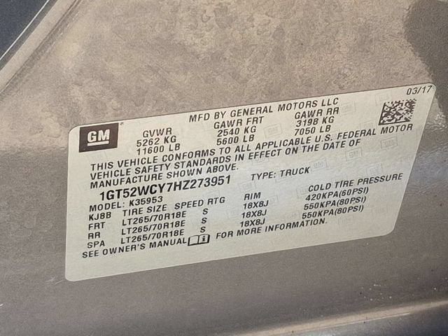 2017 GMC Sierra 3500 HD SLE