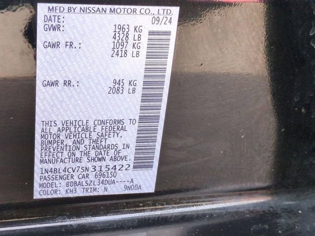 2025 Nissan Altima SR FWD