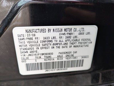 2009 INFINITI G37x x