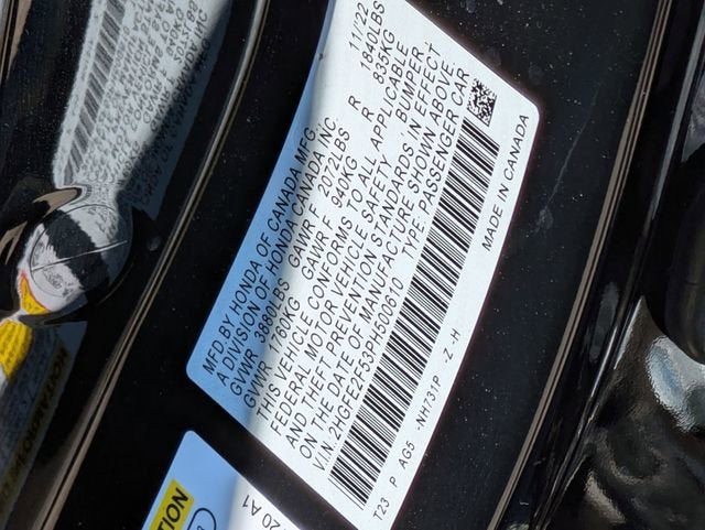 2023 Honda Civic Sedan Sport