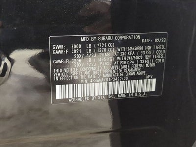 2023 Subaru Ascent Onyx Edition Limited 7-Passenger