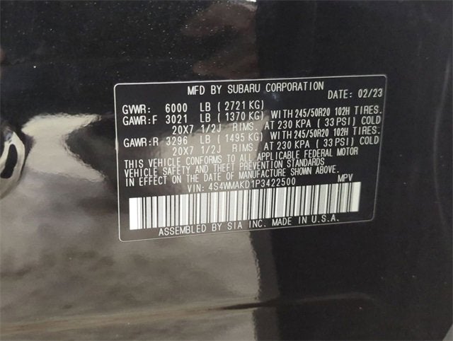 2023 Subaru Ascent Onyx Edition Limited 7-Passenger