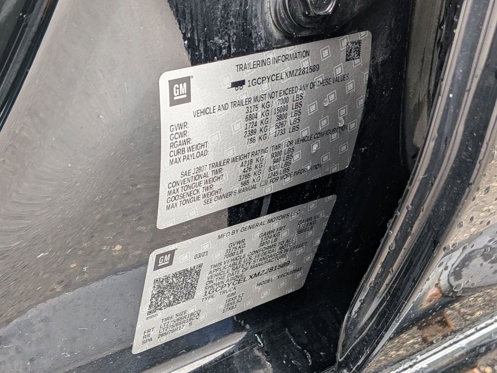 2021 Chevrolet Silverado 1500 Custom Trail Boss