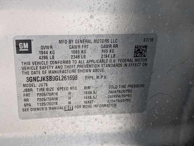 2016 Chevrolet Trax LS