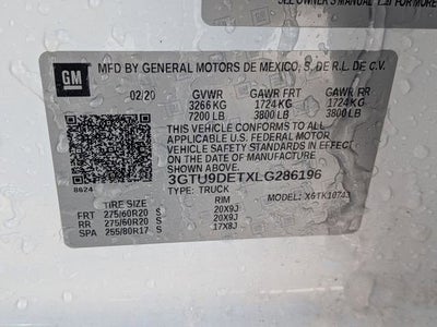 2020 GMC Sierra 1500 SLT