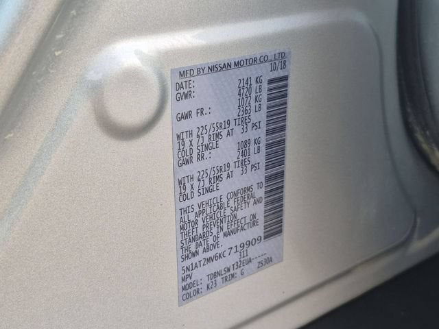2019 Nissan Rogue SL