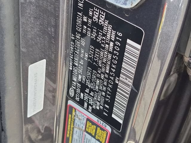 2019 Kia Sorento 3.3L SXL