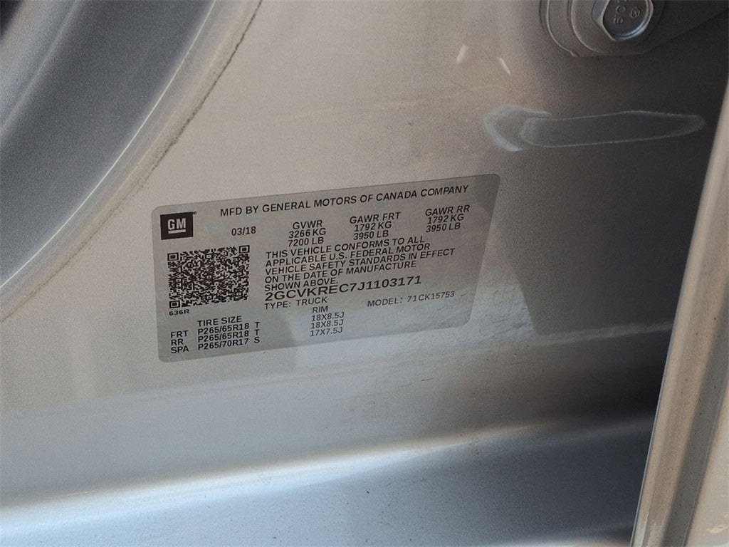 2018 Chevrolet Silverado 1500 LT