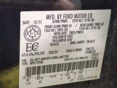 2016 Lincoln MKX Select