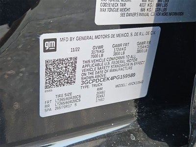 2023 Chevrolet Silverado 1500 Custom Trail Boss