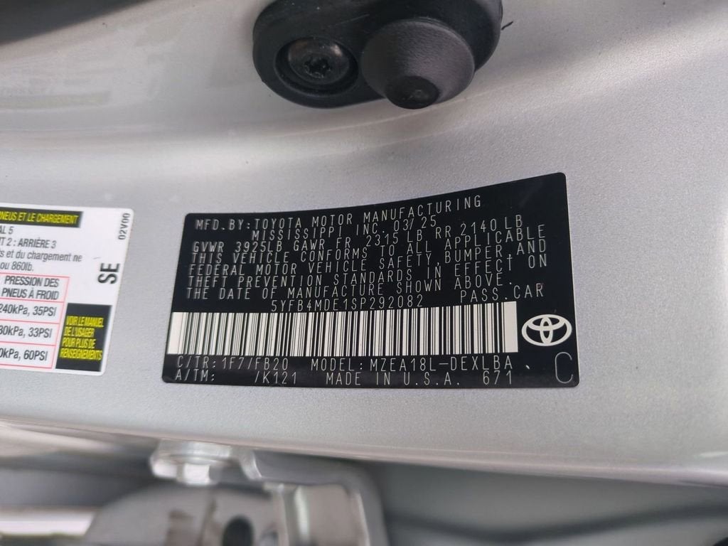 2025 Toyota Corolla LE