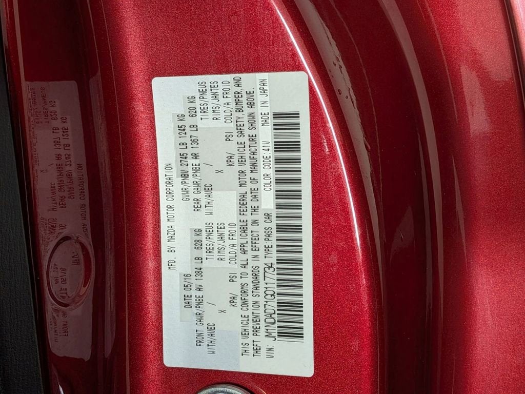 2016 Mazda Mazda MX-5 Miata Grand Touring